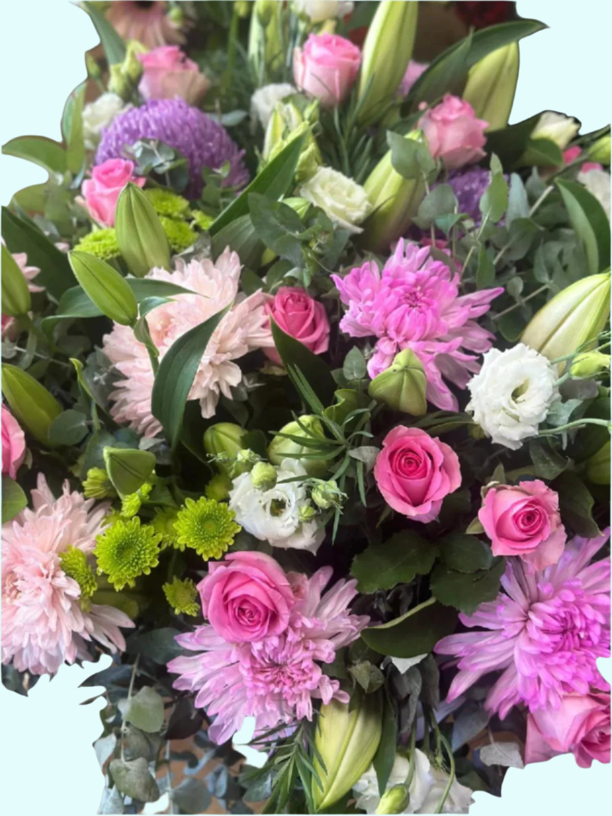 Mixed Pink Flower Bunches